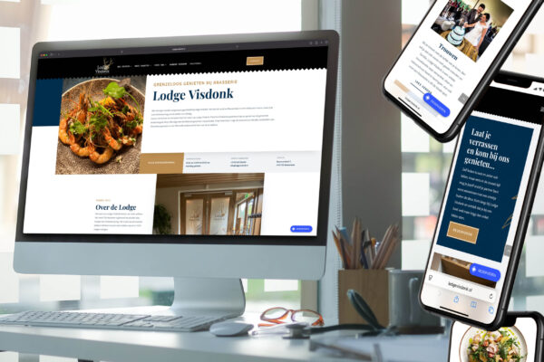Lodge Visdonk website - Concept & uitvoering