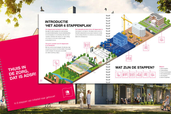 Aan de Stegge Roosendaal stappenplan brochure - Ontwerp & vervaardiging